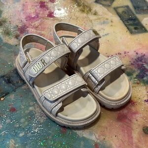 Dior White Sandals with Adjustable Straps